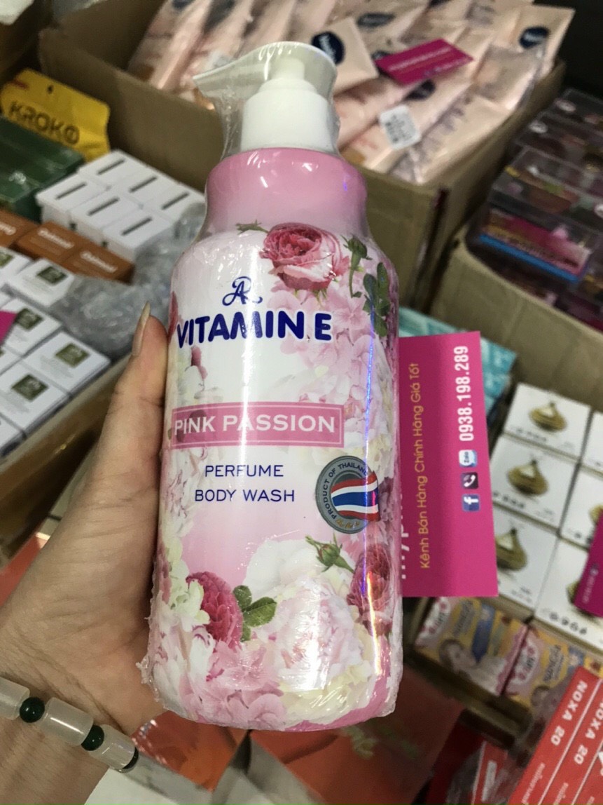 Sữa Tắm Hương Nước Hoa Vitamin E Thái Lan Chăm Sóc Mặt-1